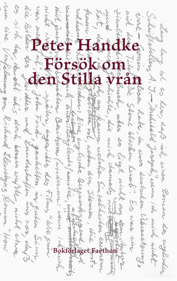 Färsök om den Stilla vrån | 0:e upplagan