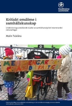 Kritiskt omdöme i samhällskunskap | 1:a upplagan