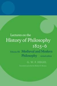 Lectures on the History of Philosophy 1825-6 | 0:e upplagan