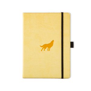 Dingbats* Wildlife A5+ Cream Wolf Notebook – Plain