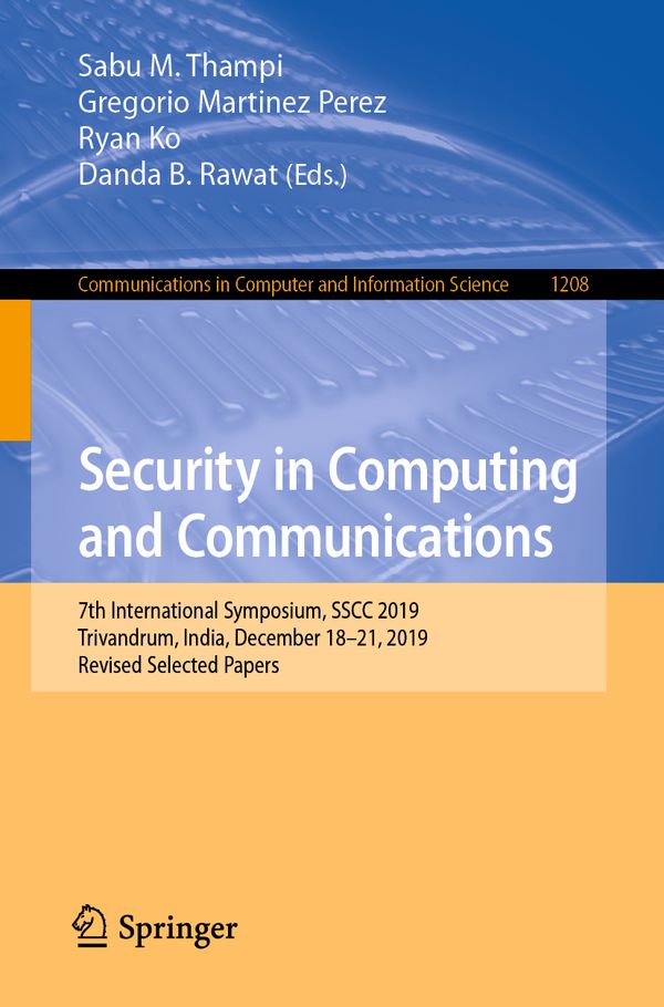 Security in Computing and Communications | 1:a upplagan