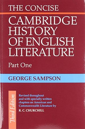 Concise Cambridge History of English Literature 2 Part Set