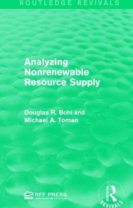 Analyzing Nonrenewable Resource Supply | 1:a upplagan