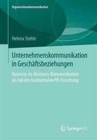 Unternehmenskommunikation in Geschäftsbeziehungen | 1:a upplagan