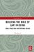Building the Rule of Law in China