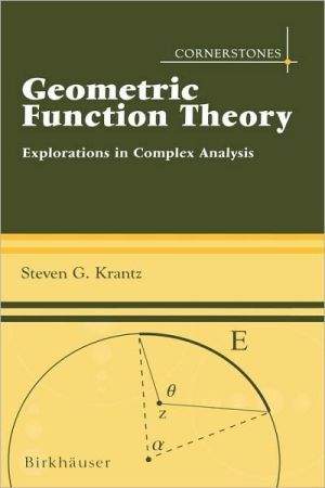 Geometric Function Theory