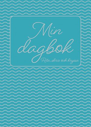 Min dagbok - rita, skriv och kryssa (blå)