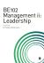 BE102 Management ii: Leadership