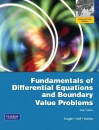 Fundamentals of Differential Equations and Boundary Value Problems | 6:e upplagan
