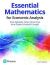 Essential Mathematics for Economic Analysis (2021)