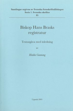 Biskop Hans Brasks registratur