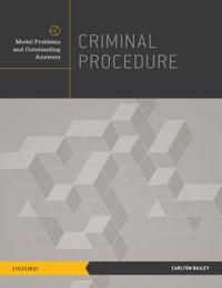 Criminal procedure - model problems and outstanding answers | 0:e upplagan