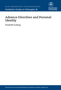 Advance directives and personal identity | 0:e upplagan
