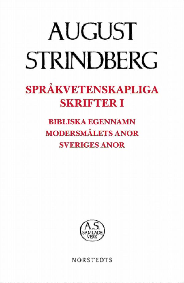 Språkvetenskapliga Skrifter I | 1:a upplagan