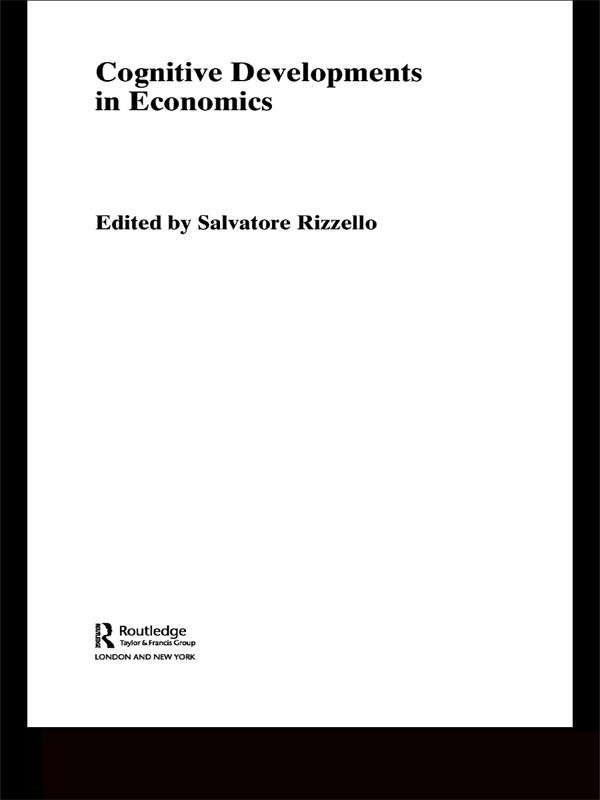 Cognitive Developments in Economics | 1:a upplagan