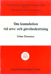 Om kumulation vid arvs- och gåvobeskattning