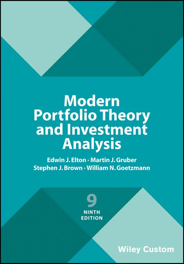 Modern Portfolio Theory and Investment Analysis | 9:e upplagan