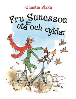 Fru Sunesson är ute och cyklar