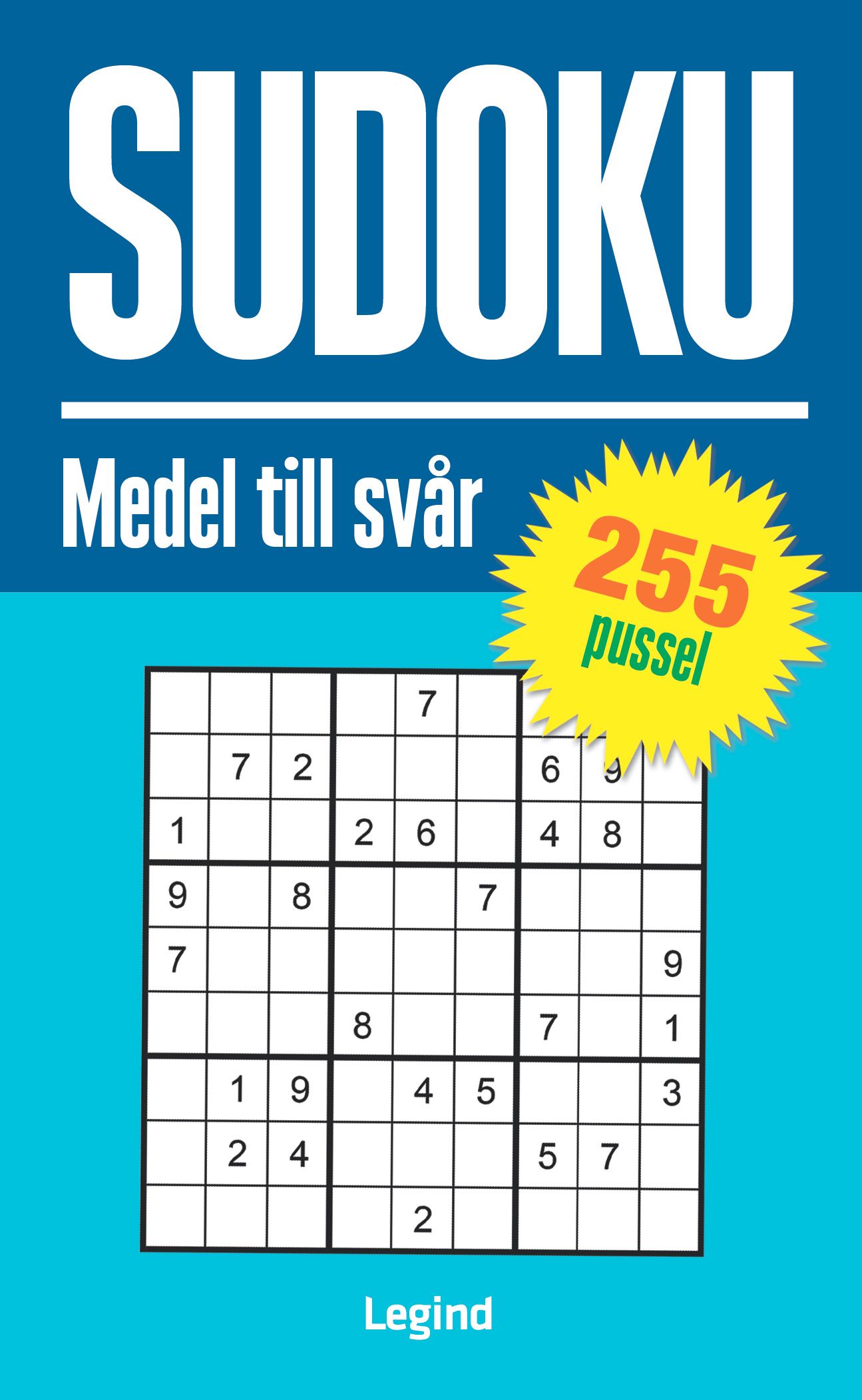 Sudoku : 280 pussel, medel till svår