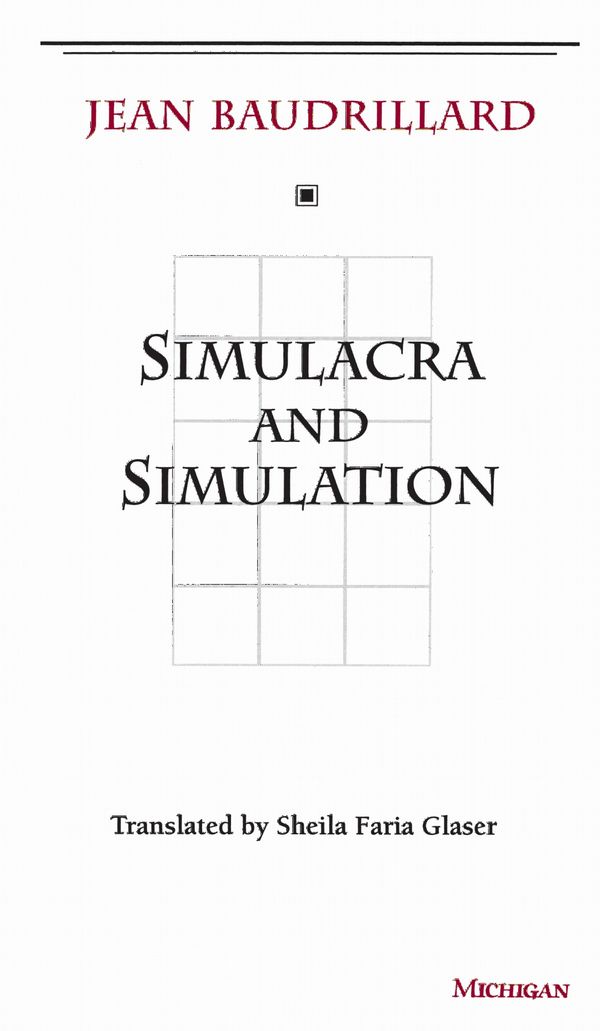 Simulacra and Simulation | 0:e upplagan
