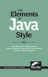 The Elements of Java™ Style | 0:e upplagan