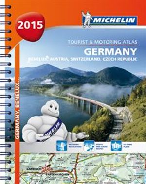 Tyskland Österrike Schweiz 2015 Atlas Michelin : Varierande skalor | 1:a upplagan