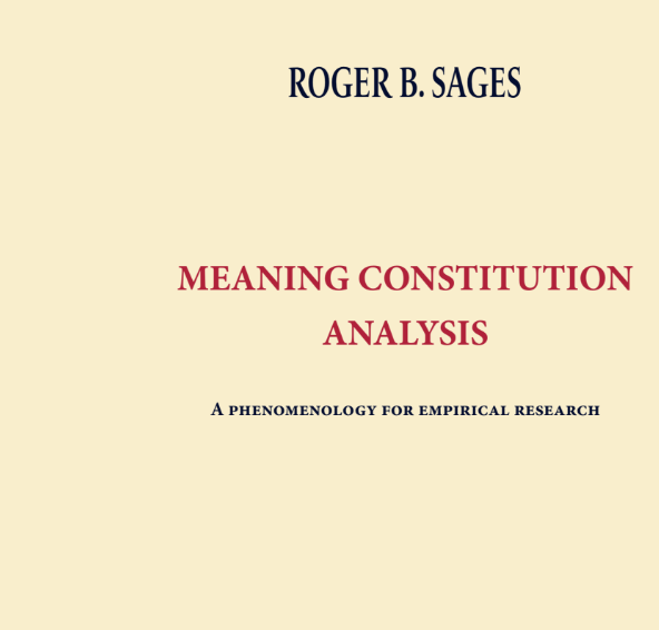 Meaning Constitution Analysis av Roger B. Sages | 0:e upplagan