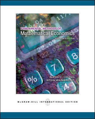 Fundamental Methods of Mathematical Economics. | 4:e upplagan