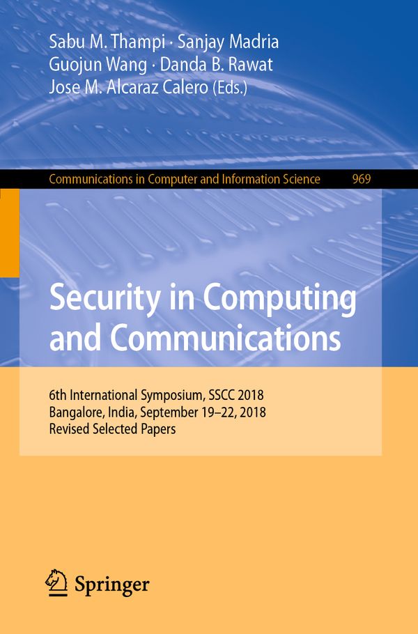 Security in Computing and Communications | 1:a upplagan