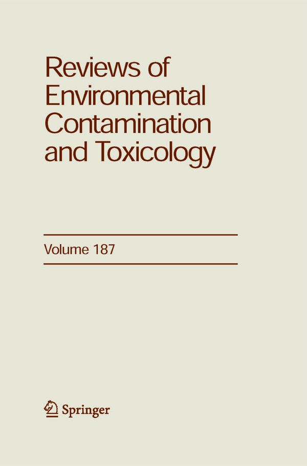Reviews of Environmental Contamination and Toxicology 187 | 1:a upplagan