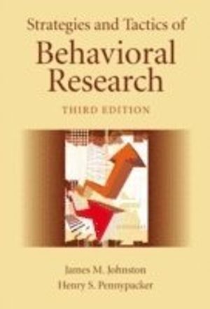 Strategies and tactics of behavioral research