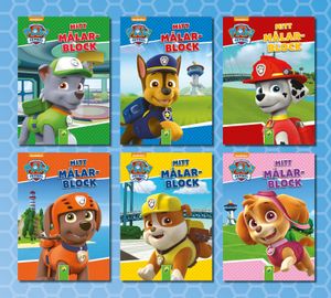 Mitt målarblock Paw Patrol - 6 målarblock i ett