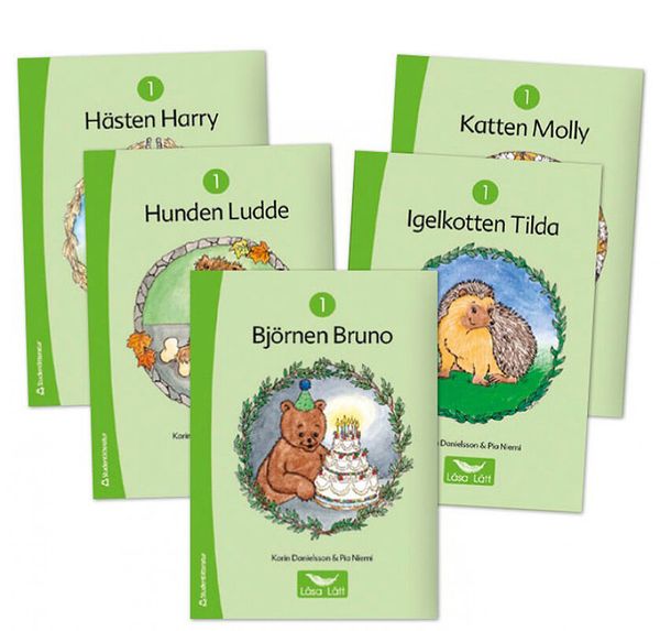 Läsa Lätt 1, fem olika böcker | 1:a upplagan