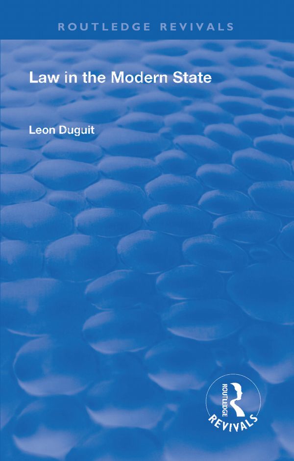 Revival: Law in the Modern State (1921) | 1:a upplagan