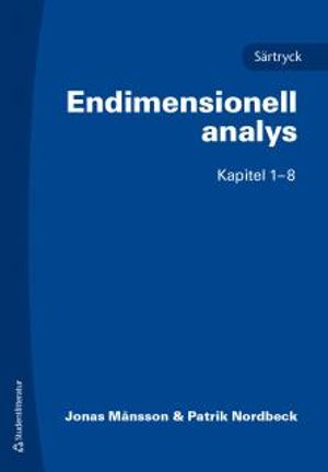 Endimensionell analys : särtryck kap. 1-8 | 1:a upplagan