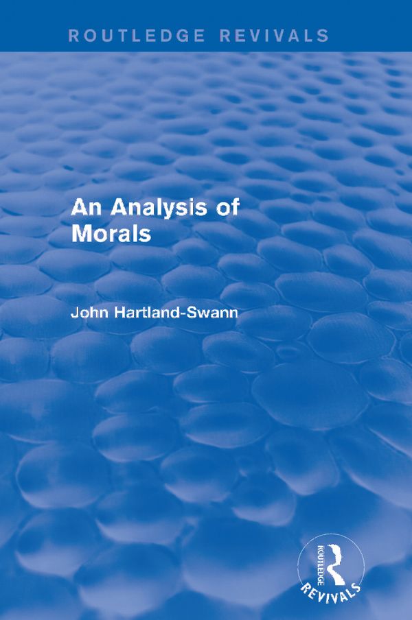 An Analysis of Morals | 1:a upplagan