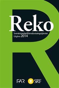 Reko Svensk standard för redovisningstjänster 2014 | 1:a upplagan
