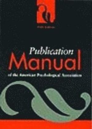 Publication Manual of the American Psychological Association | 5:e upplagan