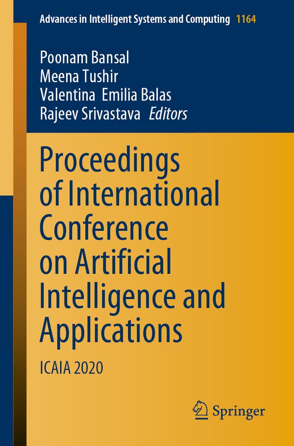 Proceedings of International Conference on Artificial Intelligence and Applications | 1:a upplagan