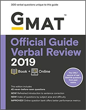 GMAT Official Guide Verbal Review 2019 Book+Online | 3:e upplagan