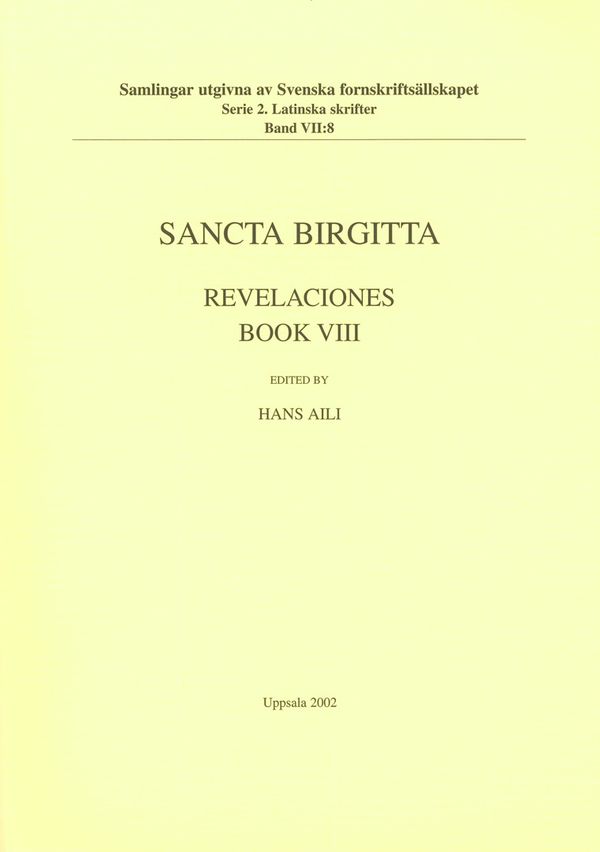 Sancta Birgitta: Revelaciones. Book 8 | 0:e upplagan