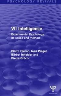 Experimental Psychology Its Scope and Method: Volume VII | 1:a upplagan