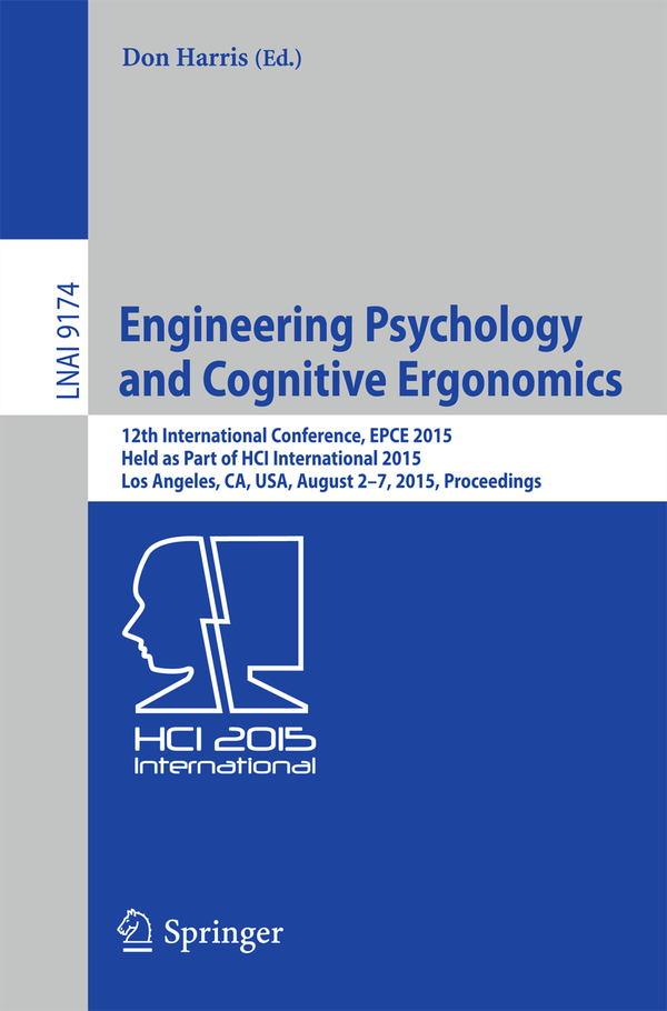 Engineering Psychology and Cognitive Ergonomics | 1:a upplagan