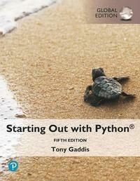 Starting Out with Python, Global Edition | 5:e upplagan