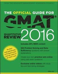 The Official Guide for GMAT Quantitative Review 2016 with Online Question Bank and Exclusive Video