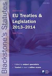 Blackstone's EU Treaties and Legislation 2013-2014