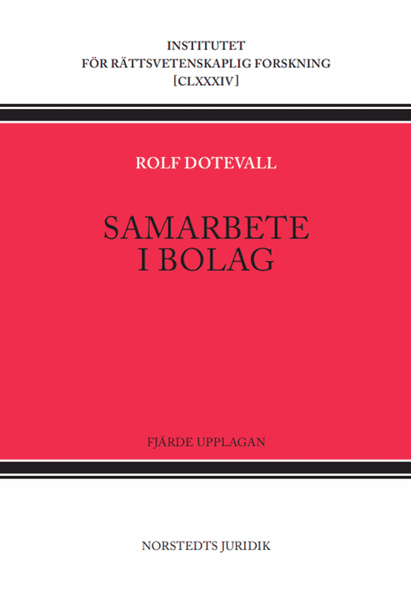 Samarbete i bolag : om personbolag | 4:e upplagan