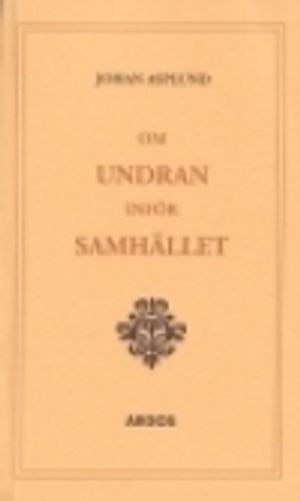 Om undran inför samhället