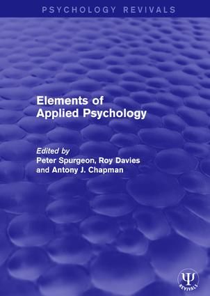 Elements of Applied Psychology | 1:a upplagan