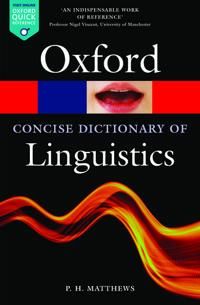 The Concise Oxford Dictionary of Linguistics | 0:e upplagan